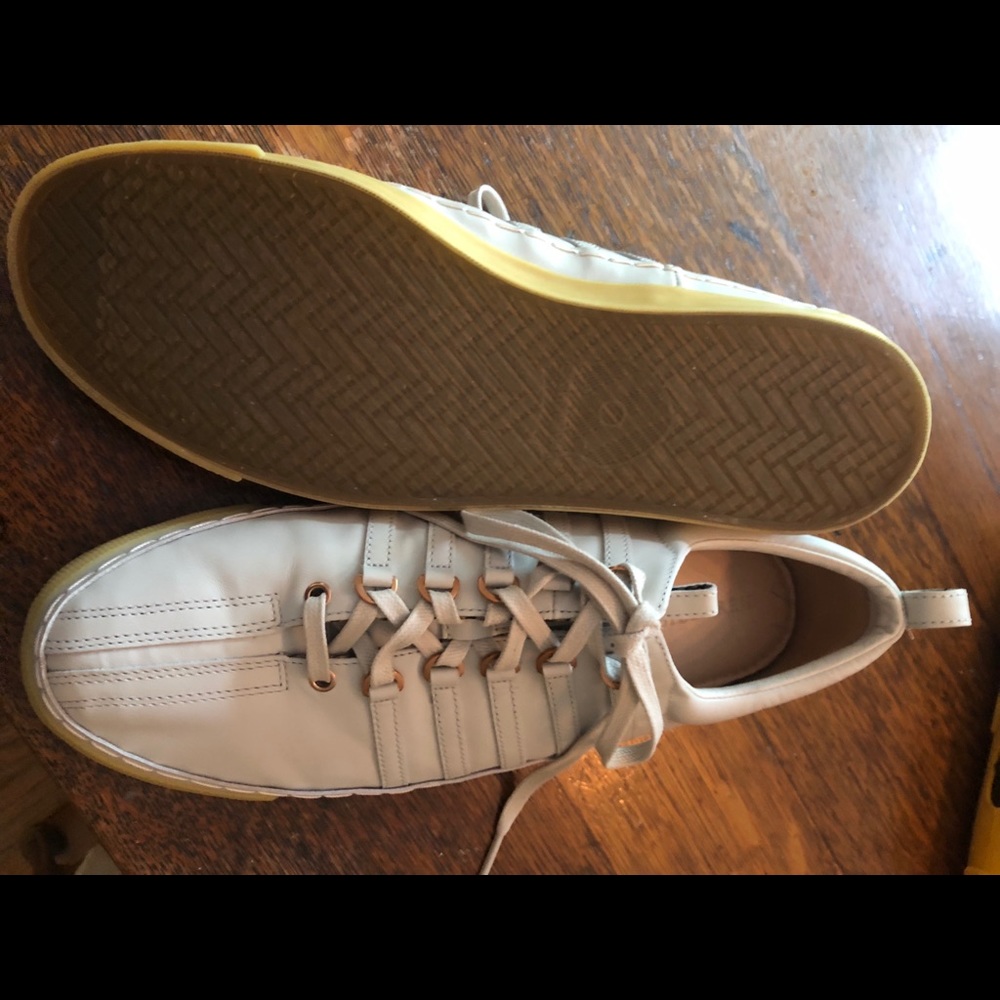 White leather Billy Reid Sneakers